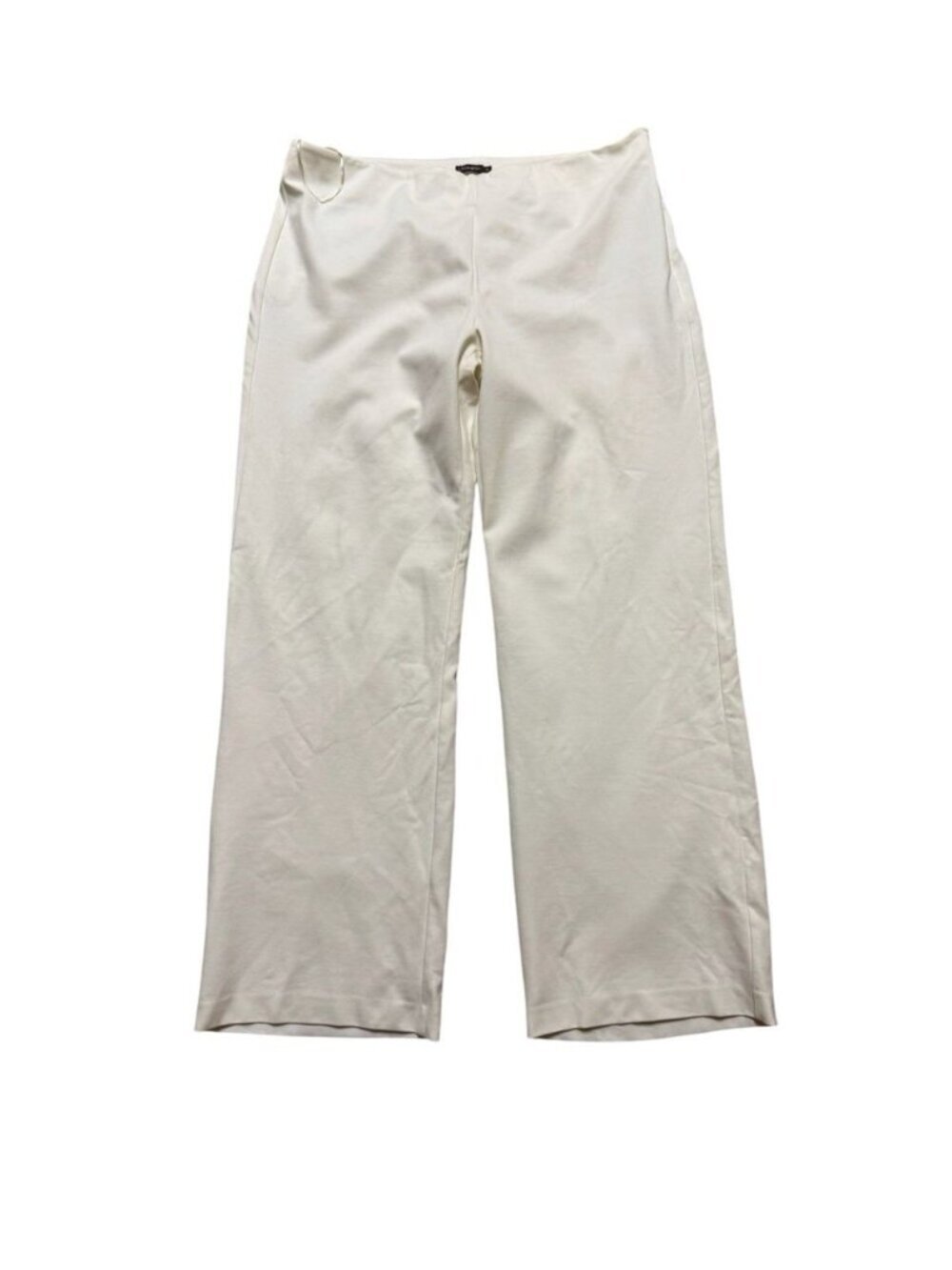 J McLaughlin White Straight Leg Pants Women Size 14 Stretch Career